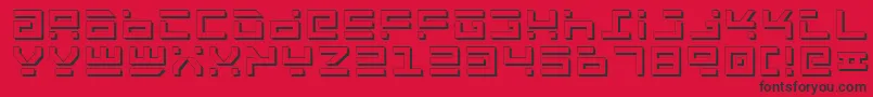 Rockts Font – Black Fonts on Red Background