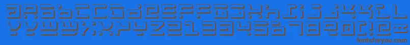 Rockts-fontti – ruskeat fontit sinisellä taustalla