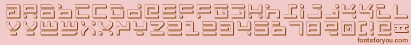 Rockts Font – Brown Fonts on Pink Background