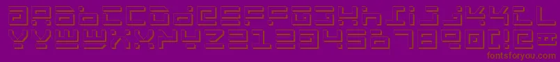 Rockts-fontti – ruskeat fontit violetilla taustalla