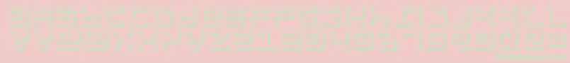 Rockts Font – Green Fonts on Pink Background