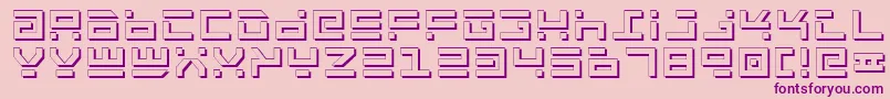 Rockts Font – Purple Fonts on Pink Background