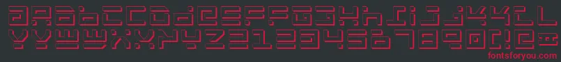Rockts Font – Red Fonts on Black Background