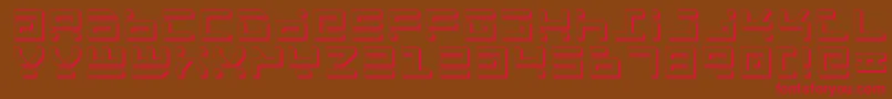 Rockts Font – Red Fonts on Brown Background