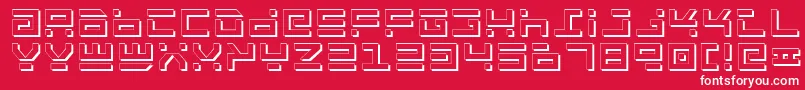 Rockts Font – White Fonts on Red Background