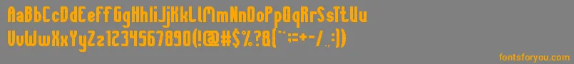SheIsBeautiful Font – Orange Fonts on Gray Background