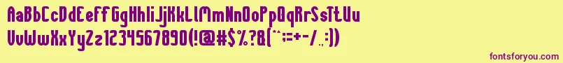 SheIsBeautiful Font – Purple Fonts on Yellow Background