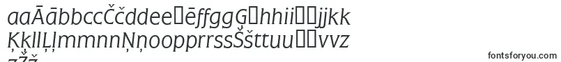 FrascatiLightItalic-fontti – latvian fontit