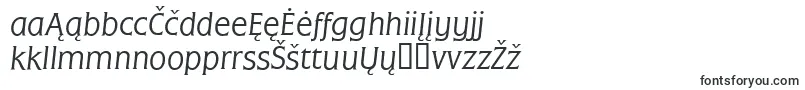 Шрифт FrascatiLightItalic – литовские шрифты