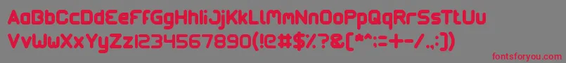 Gangsters Font – Red Fonts on Gray Background