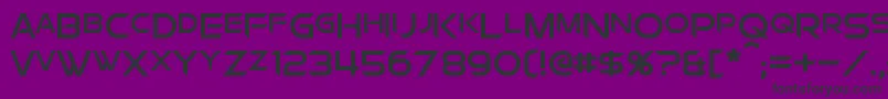 ChromiaSupercap Font – Black Fonts on Purple Background