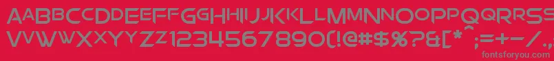 ChromiaSupercap Font – Gray Fonts on Red Background