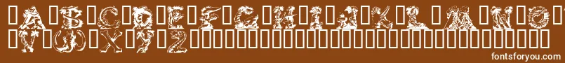 LostWorld Font – White Fonts on Brown Background