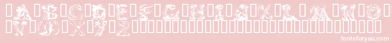 LostWorld Font – White Fonts on Pink Background