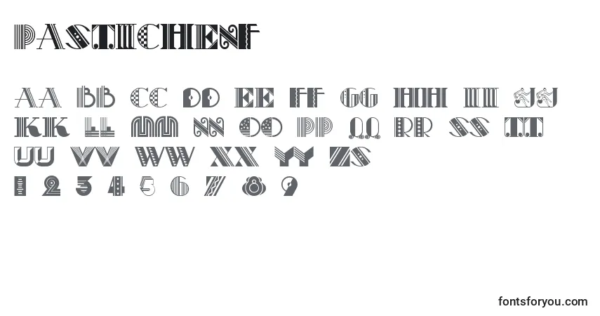 Pastichenfフォント–アルファベット、数字、特殊文字