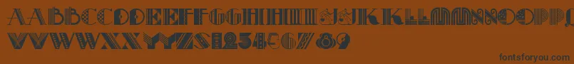 Pastichenf Font – Black Fonts on Brown Background