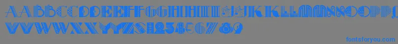 Pastichenf Font – Blue Fonts on Gray Background