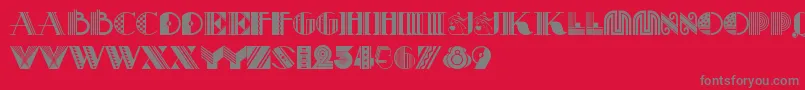 Pastichenf Font – Gray Fonts on Red Background