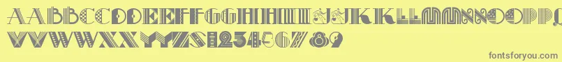 Pastichenf Font – Gray Fonts on Yellow Background