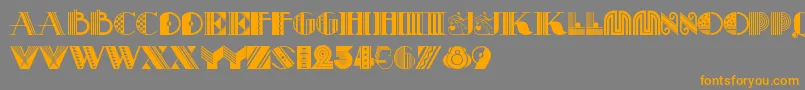 Pastichenf Font – Orange Fonts on Gray Background