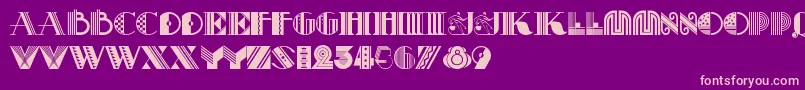 Pastichenf Font – Pink Fonts on Purple Background