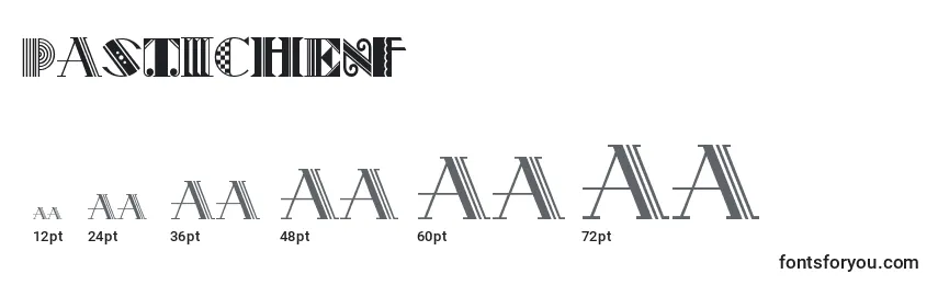 Pastichenf Font Sizes