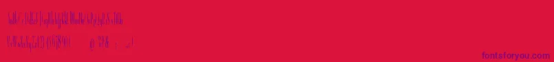 R.GigerTypeLight Font – Purple Fonts on Red Background