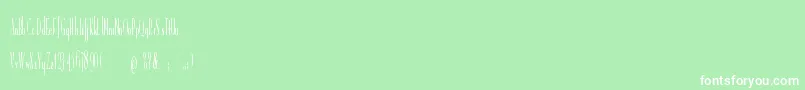 R.GigerTypeLight Font – White Fonts on Green Background