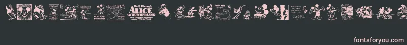More about VintageClassicsDisney Font VintageClassicsDisney Font – Pink Fonts on Black Background