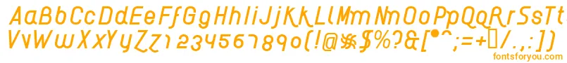 AikelsoI Font – Orange Fonts on White Background