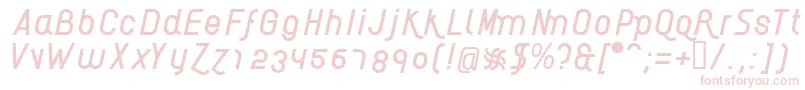 AikelsoI Font – Pink Fonts on White Background