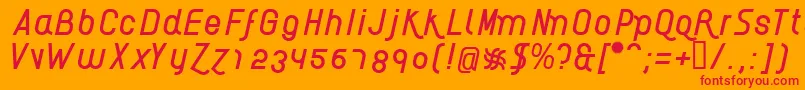 AikelsoI Font – Red Fonts on Orange Background