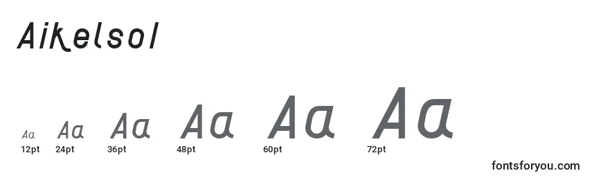 AikelsoI Font Sizes