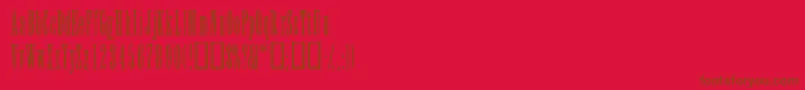 Elvenssk Font – Brown Fonts on Red Background
