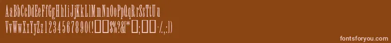 Elvenssk Font – Pink Fonts on Brown Background
