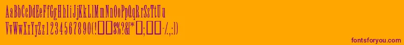 Elvenssk Font – Purple Fonts on Orange Background