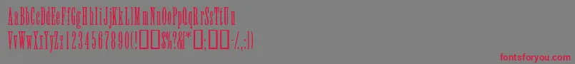 Elvenssk Font – Red Fonts on Gray Background