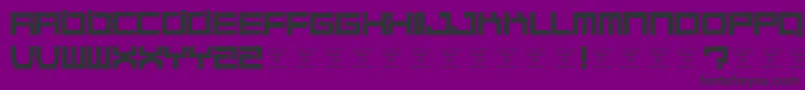 QuaaludesRegular Font – Black Fonts on Purple Background