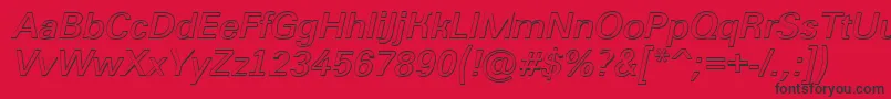 Grotic2 Font – Black Fonts on Red Background