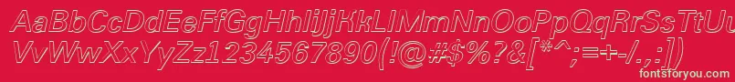 Grotic2-fontti – vihreät fontit punaisella taustalla