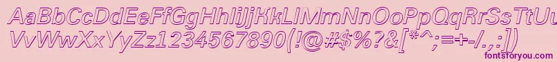 Grotic2-Schriftart – Violette Schriften auf rosa Hintergrund