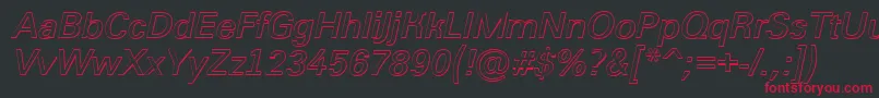 Grotic2 Font – Red Fonts on Black Background