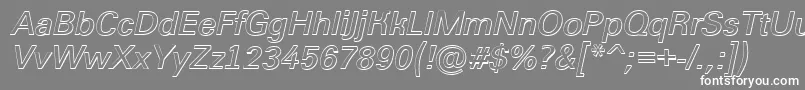 フォントGrotic2 – 灰色の背景に白い文字