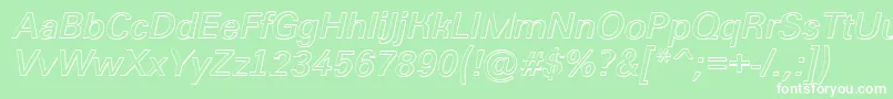 Grotic2 Font – White Fonts on Green Background