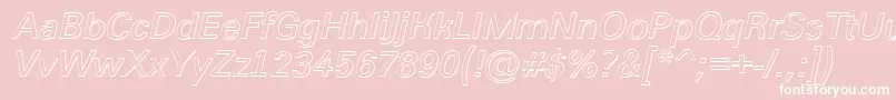 Grotic2 Font – White Fonts on Pink Background