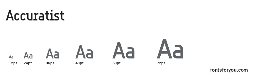 Accuratist Font Sizes