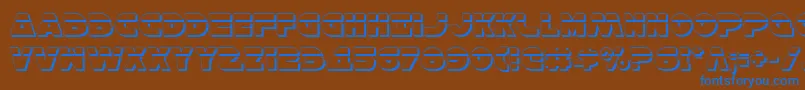 HanSoloShadowLaser Font – Blue Fonts on Brown Background