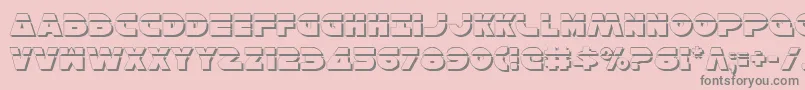 fuente HanSoloShadowLaser – Fuentes Grises Sobre Fondo Rosa