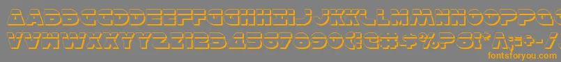 HanSoloShadowLaser Font – Orange Fonts on Gray Background