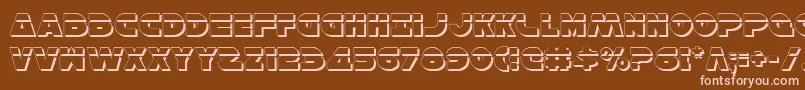 HanSoloShadowLaser Font – Pink Fonts on Brown Background
